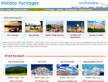 Tablet Screenshot of holidays.bharatonline.com